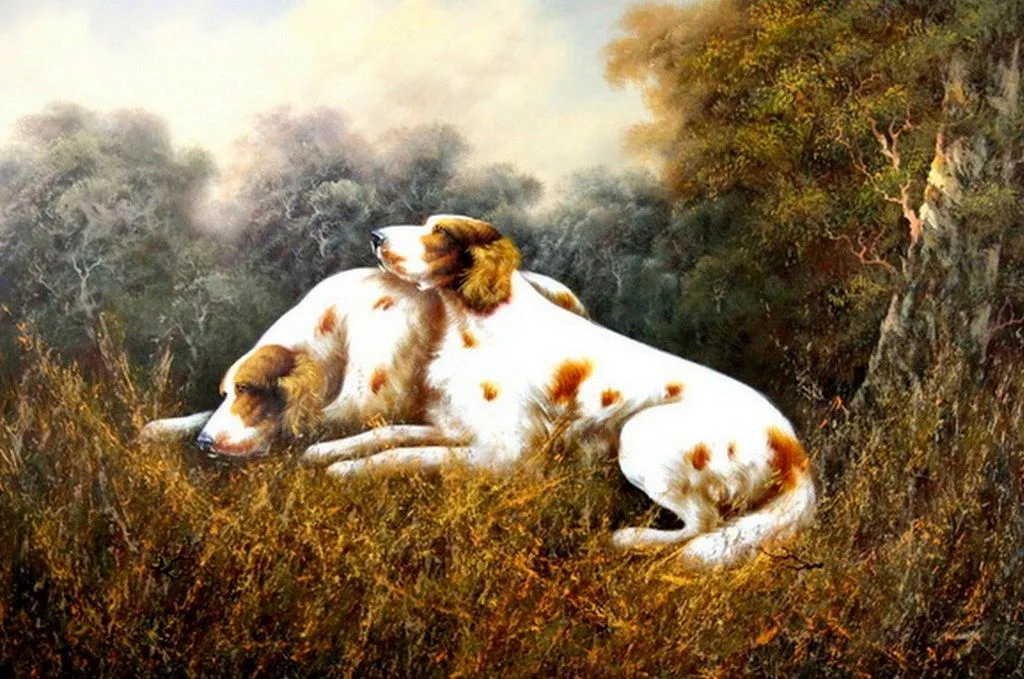 Paisajes y Bodegones en Pintura: PAISAJES CON PERROS Paisajes y Bodegones en Pintura: PAISAJES CON PERROS