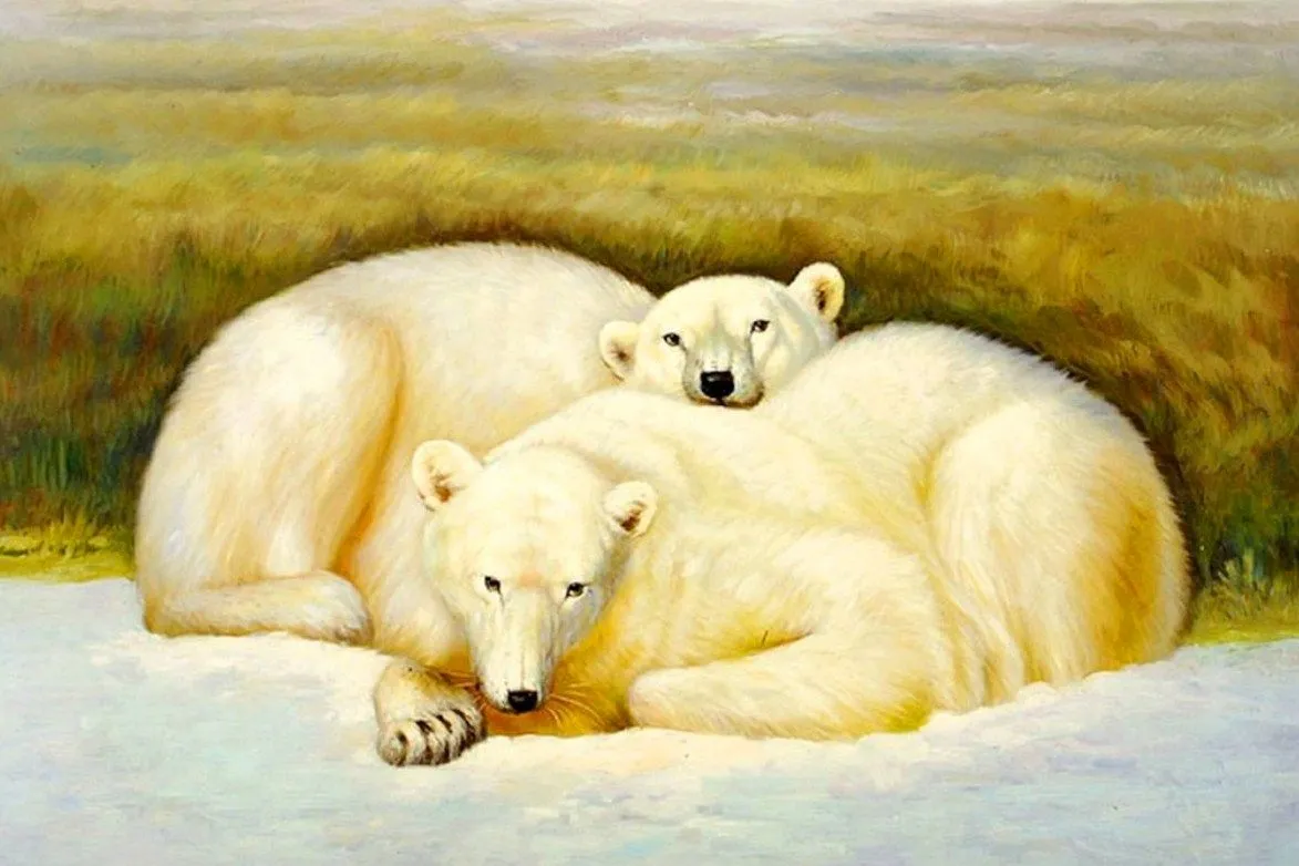 Paisajes y Bodegones: Pintura: Animales en Paisajes