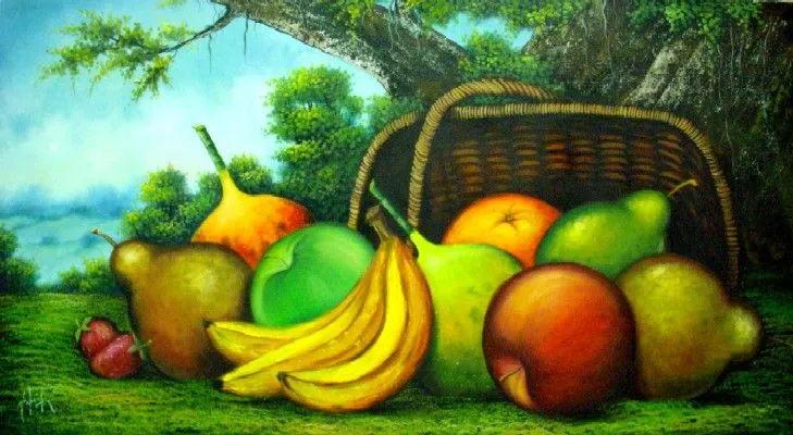 Imágenes Arte Pinturas: PINTURAS AL OLEO: BODEGONES CON FRUTAS