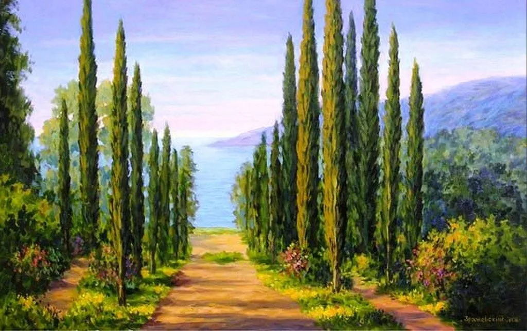 Paisajes Campestres de Rusia Pintados al Óleo | Imágenes Arte Temático