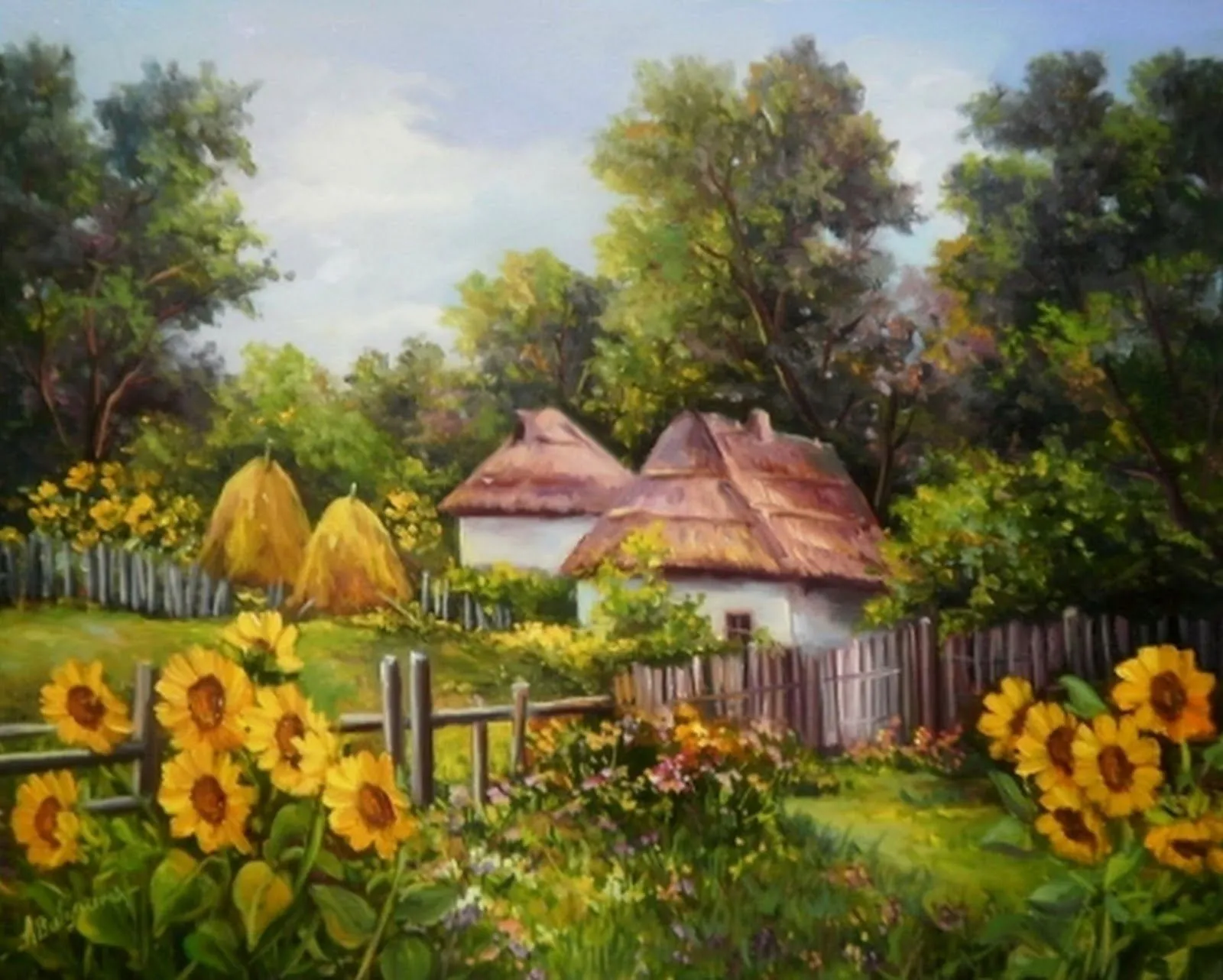 Paisajes Campiranos Europeos al Oleo, Anca Bulgaru (18 Cuadros ... Paisajes Campiranos Europeos al Oleo, Anca Bulgaru (18 Cuadros ...