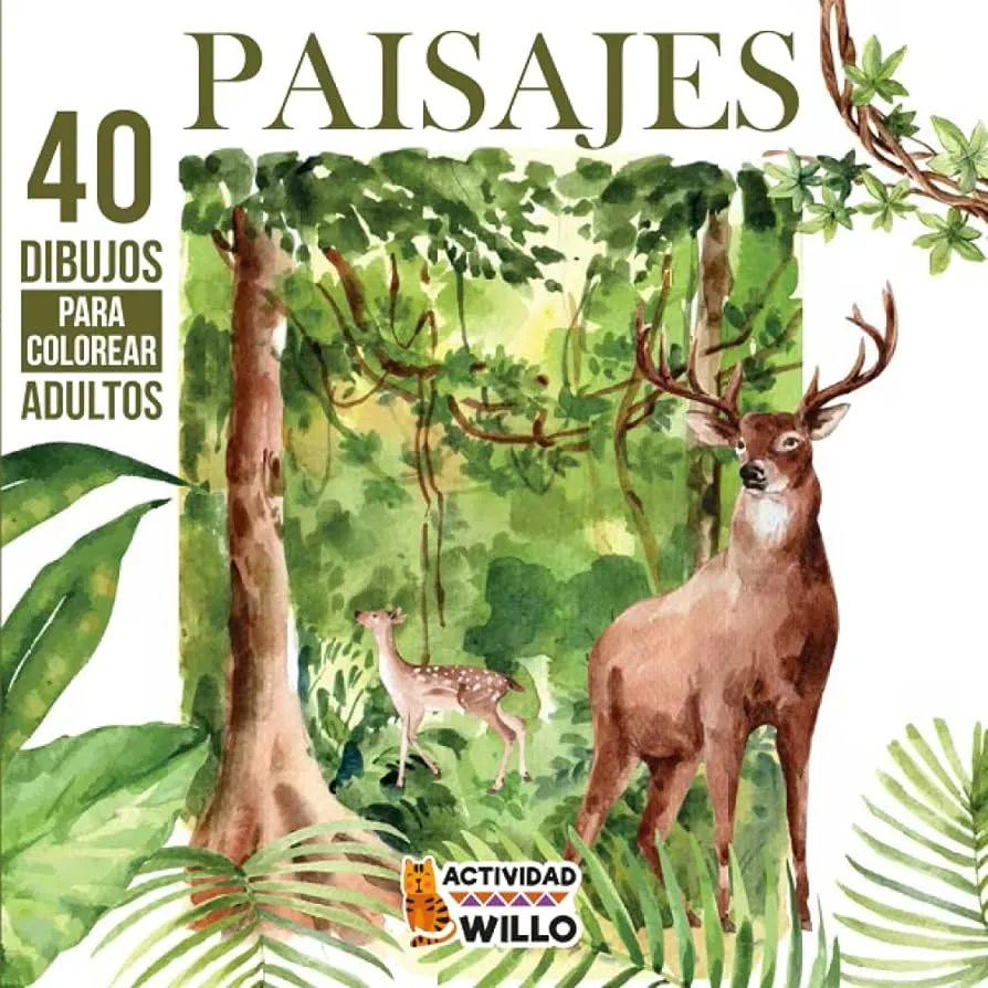 Paisajes para Colorear Adultos: Dibujos para Pintar o Colorear | Libro  Antiestres para Colorear | Colorear Naturaleza Montañas Bosques Llanuras  ... | Arteterapia para Adultos. (Spanish Edition) : Willo, Actividad:  Amazon.com.mx: Libros