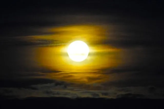 Luna llena en Zarautz | fotos de Paisajes