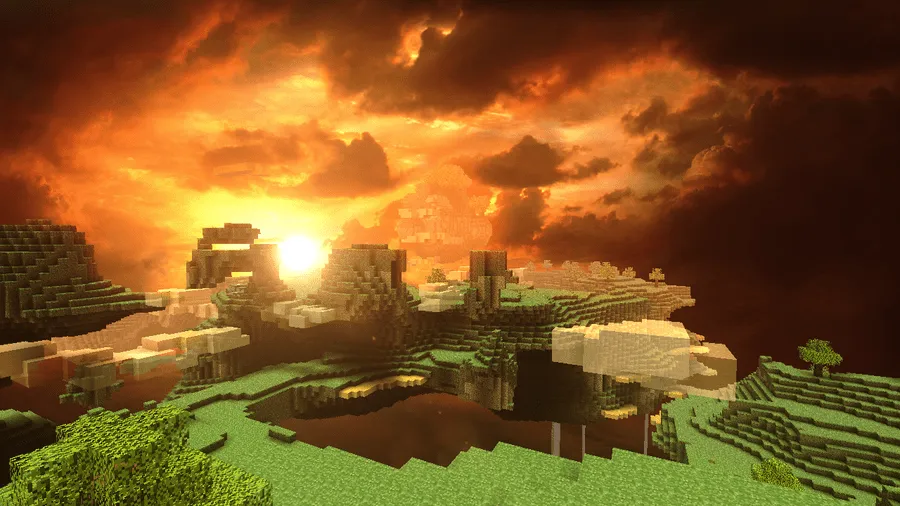 Paisaje minecraft - Imagui
