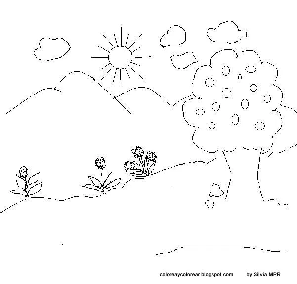 Paisajes naturales facil de dibujar - Imagui