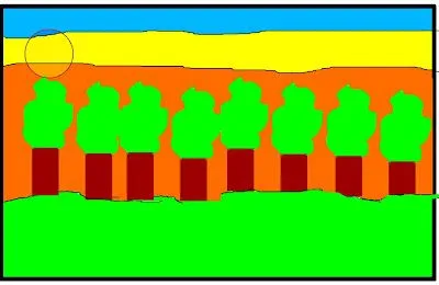 paisajes naturales hermosos para colorear
