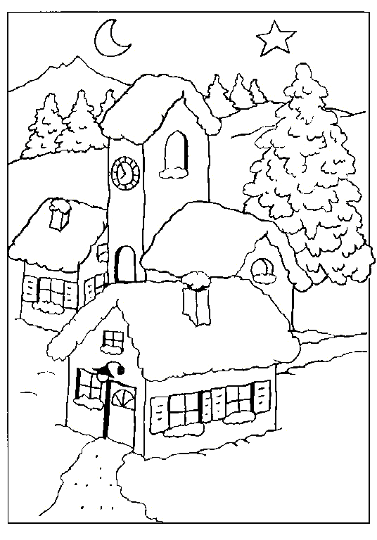 Paisajes naturales para imprimir y pintar | Colorear imágenes Paisajes naturales para imprimir y pintar | Colorear imágenes