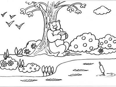 Paisajes naturales para imprimir y pintar | Colorear imágenes Paisajes naturales para imprimir y pintar | Colorear imágenes
