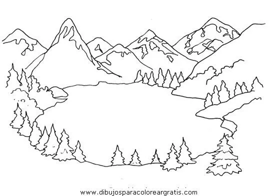 Paisajes naturales para imprimir y pintar | Colorear imágenes Paisajes naturales para imprimir y pintar | Colorear imágenes