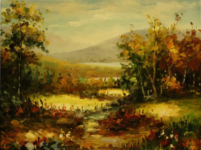 Oleos de paisajes otoñales - Imagui