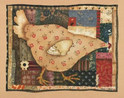 Patchwork Hen Arte por Diane Kaylor en AllPosters.es Patchwork Hen Arte por Diane Kaylor en AllPosters.es