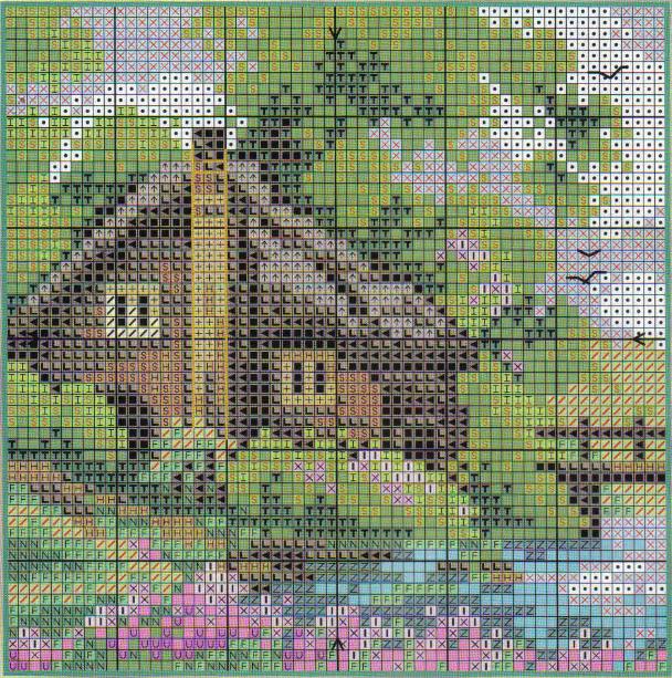 Paisajes | Punto de cruz - Colección de patrones punto de cruz gratis. Paisajes | Punto de cruz - Colección de patrones punto de cruz gratis.