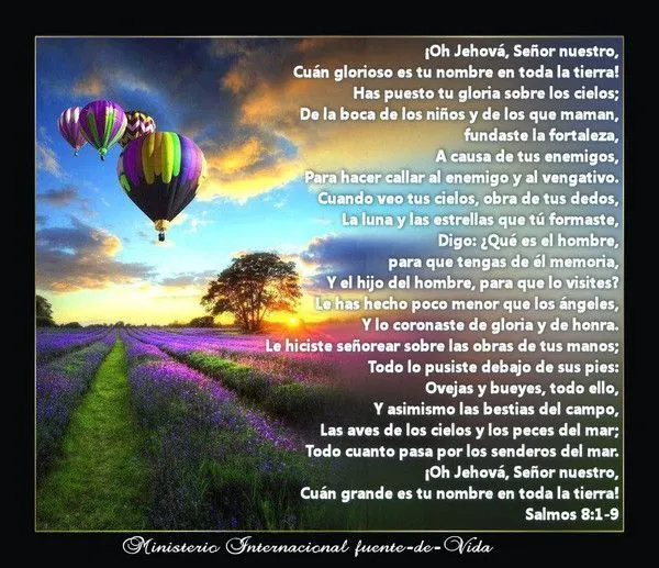 paisajes textos biblicos