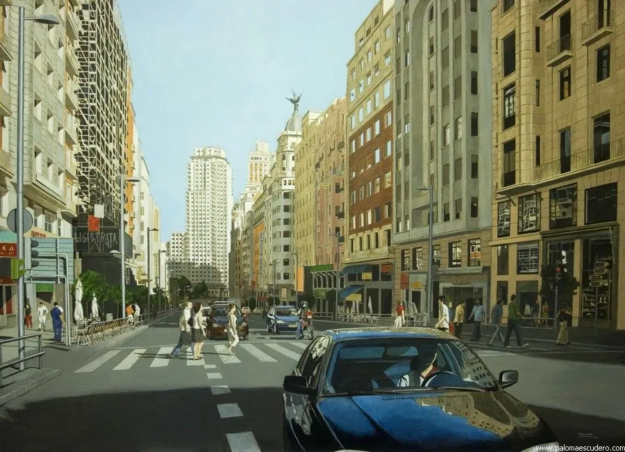 Paisajes urbanos y retratos de Madrid de la artista Paloma Escudero Paisajes urbanos y retratos de Madrid de la artista Paloma Escudero