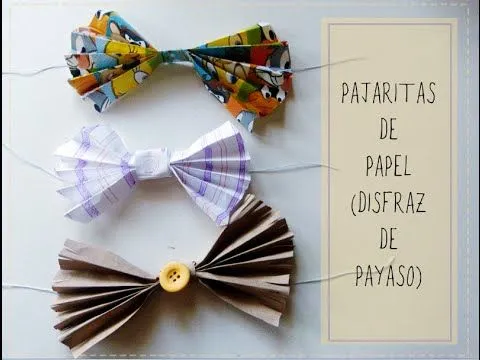 Pajaritas de papel fáciles para fiesta o disfraz de payaso ... Pajaritas de papel fáciles para fiesta o disfraz de payaso ...