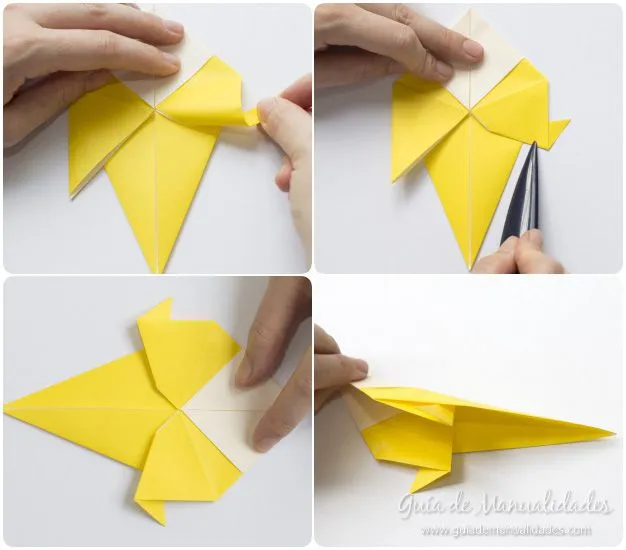 Cómo hacer un pajarito de origami - Guía de MANUALIDADES Cómo hacer un pajarito de origami - Guía de MANUALIDADES