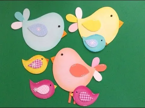 Pajaritos en goma eva - YouTube