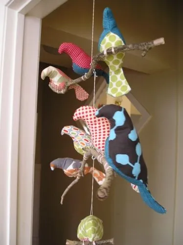 Pájaros de tela