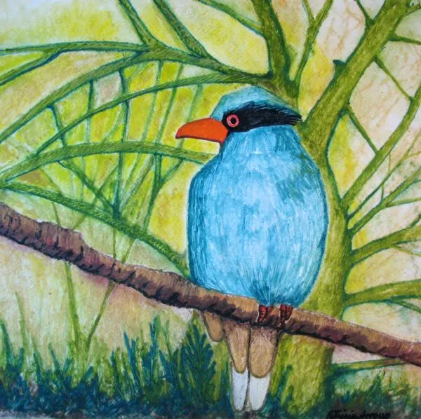 El Pajaro Del Agua Azul Painting by Patricia Arroyo - El Pajaro ... El Pajaro Del Agua Azul Painting by Patricia Arroyo - El Pajaro ...