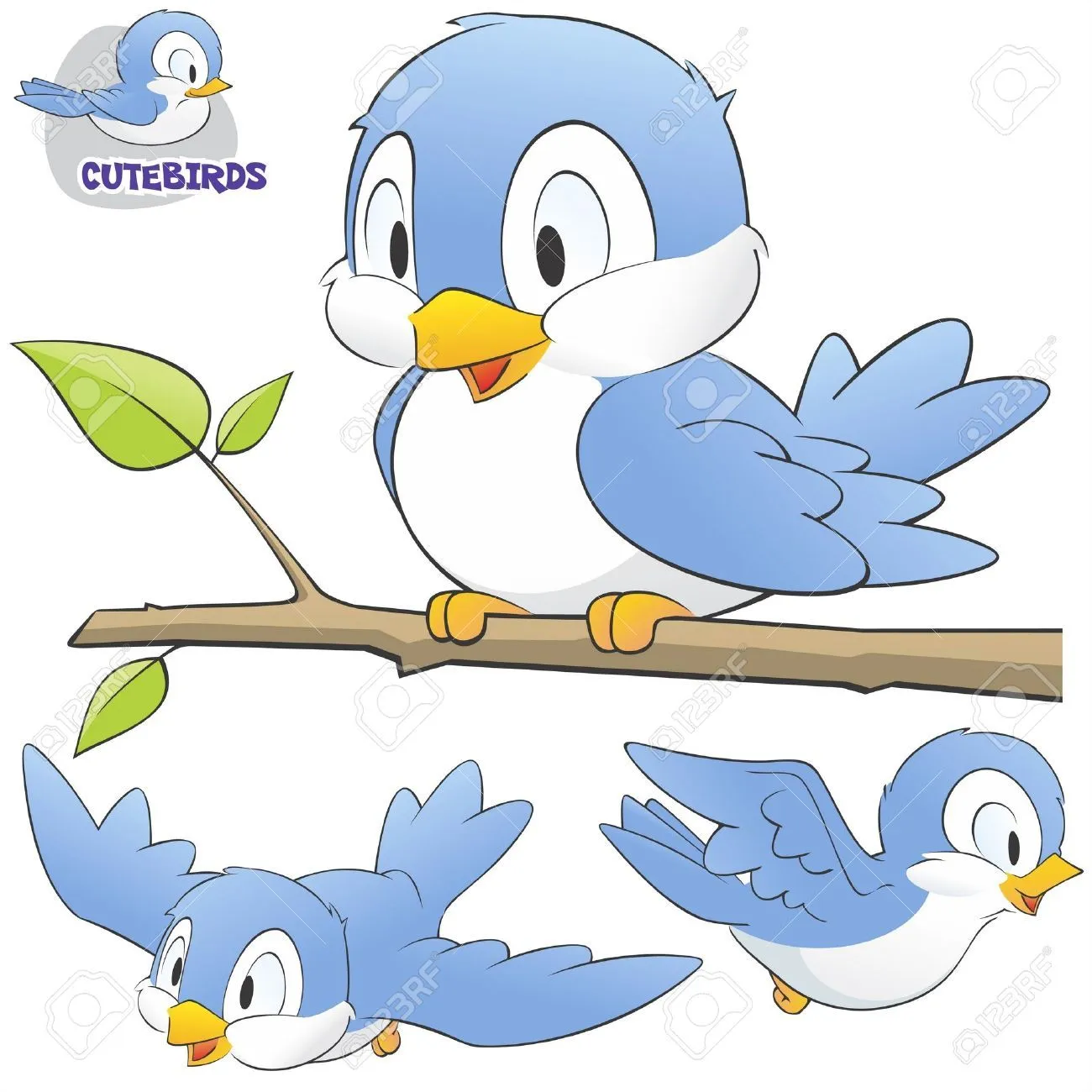 Pajaro Caricatura Imágenes De Archivo, Vectores, Pajaro Caricatura ...