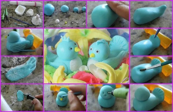 Como hacer un pájaro de Fondant | TUTORIALES y MODELADOS FIGURAS ...