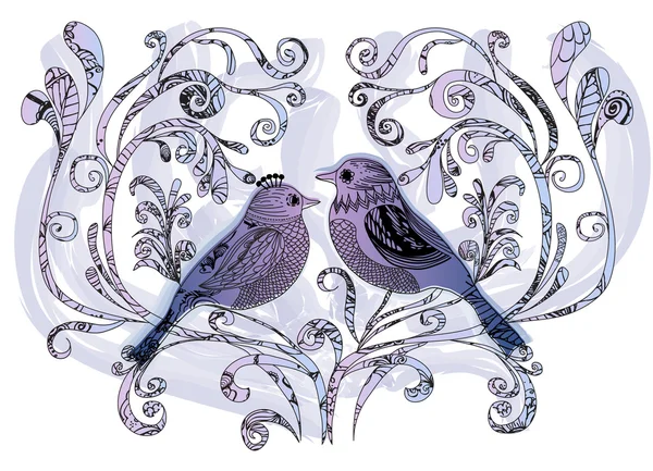 Pájaros en el amor — Vector stock © LanaN. #9221150 Pájaros en el amor — Vector stock © LanaN. #9221150