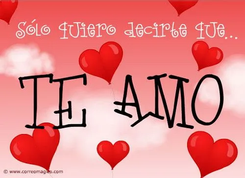 Imagen de la palabra te amo - Imagui