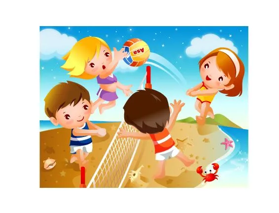 Palabra clave vector caricatura feliz lindo voleibol, voleibol ... Palabra clave vector caricatura feliz lindo voleibol, voleibol ...