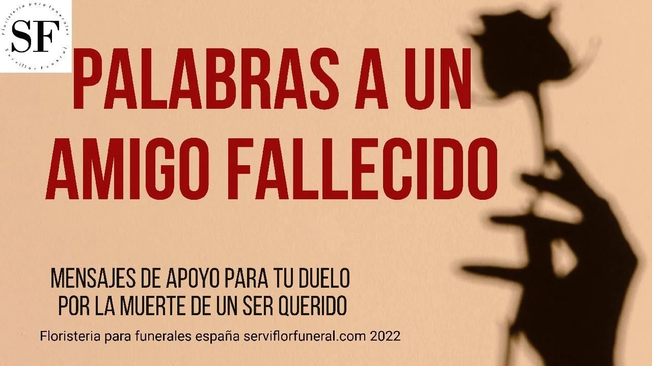 Palabras para tu amigo fallecido, video de apoyo para tu duelo Palabras para tu amigo fallecido, video de apoyo para tu duelo