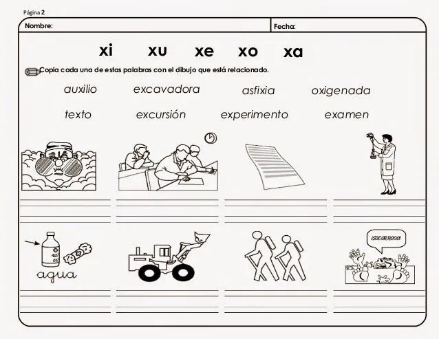 palabras con ax ex ix ox ux en español con imágenes para imprimir ... palabras con ax ex ix ox ux en español con imágenes para imprimir ...