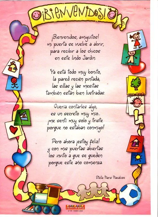 Palabras de bienvenida a la escuela - Imagui