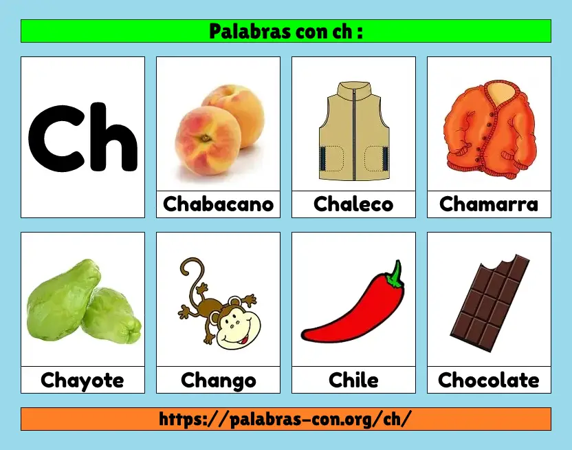 Palabras con ch / Ch ⭐️Cosas | Objetos | Animales⭐️ Letra ch Palabras con ch / Ch ⭐️Cosas | Objetos | Animales⭐️ Letra ch