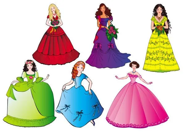 Palabras clave: bella princesa, dibujos animados, carácter ...