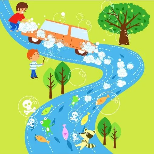 Dibujos de paisajes contaminados - Imagui