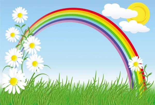 Palabras clave: caricaturas, pintura infantil, arco iris ...