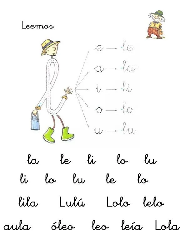 La clase de 5 años B: Llega el lechero L