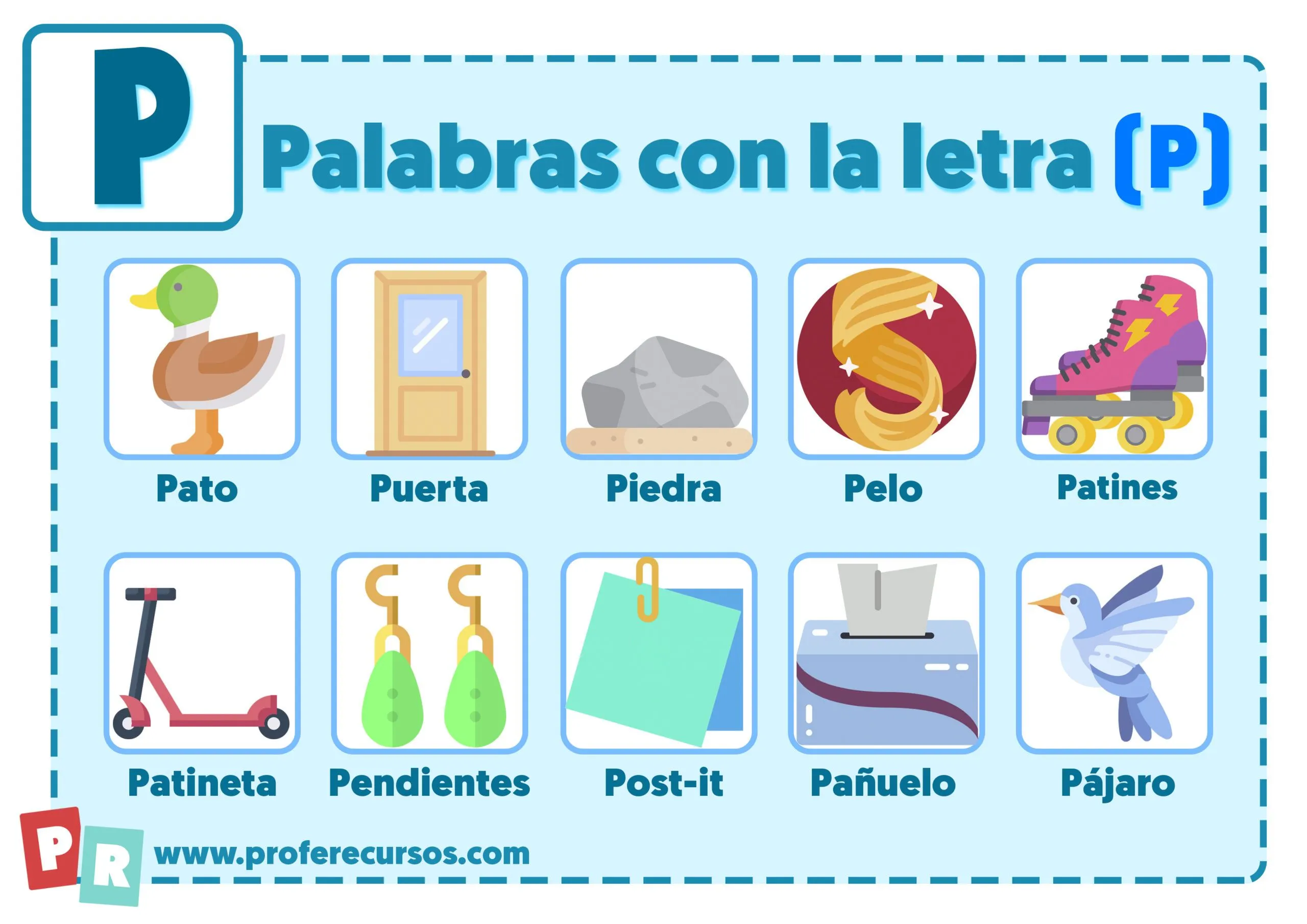 Palabras con P | Que empiezan por la letra P para Niños Palabras con P | Que empiezan por la letra P para Niños