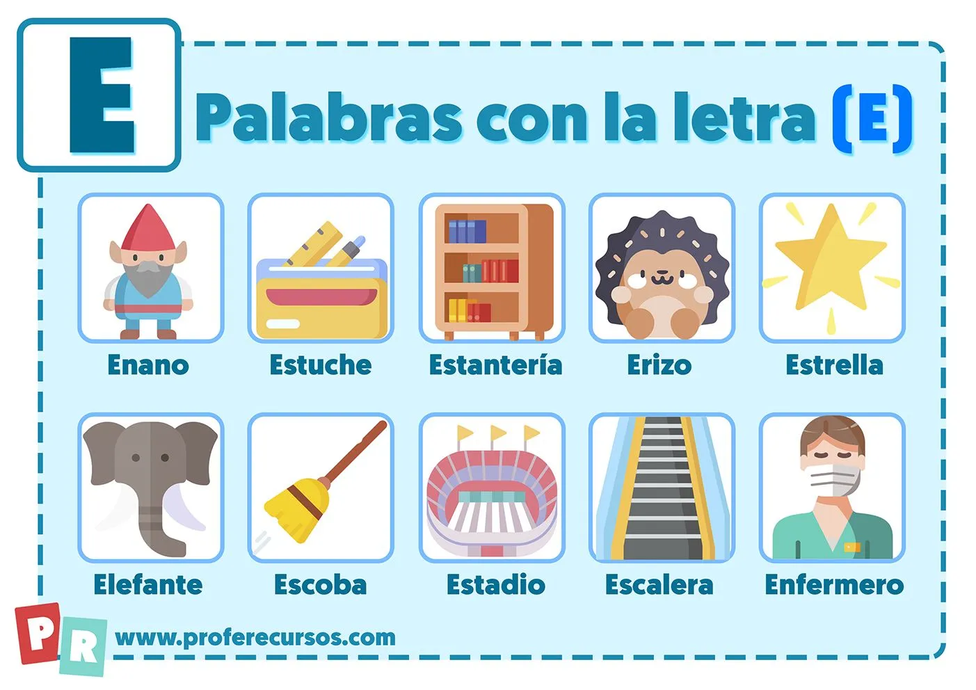 Palabras con E | Que empiezan por la letra E para Niños Palabras con E | Que empiezan por la letra E para Niños