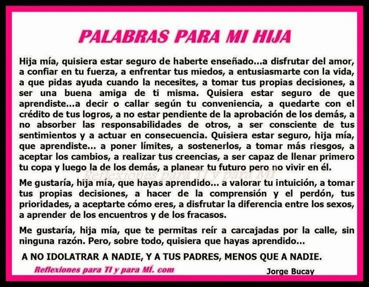 Palabras para mi hija | tarjetas para mis bellos hijos | Pinterest Palabras para mi hija | tarjetas para mis bellos hijos | Pinterest