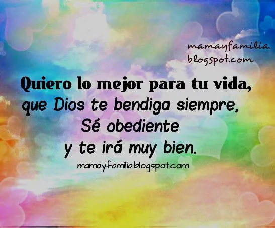 Palabras a mi Hijo o Hija para que sea obediente - Mamá y Familia
