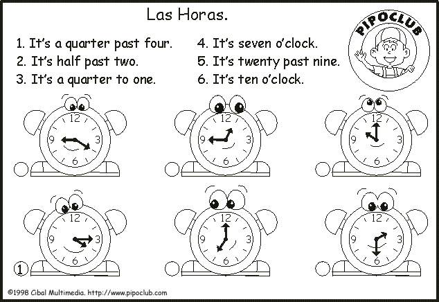 Dibujo de un reloj y sus partes - Imagui