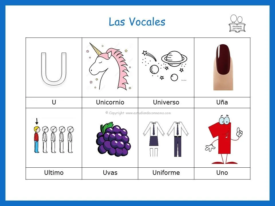 Palabras que inician con la vocal u | Actividades vocales, Actividades del alfabeto en preescolar, Las vocales preescolar Palabras que inician con la vocal u | Actividades vocales, Actividades del alfabeto en preescolar, Las vocales preescolar
