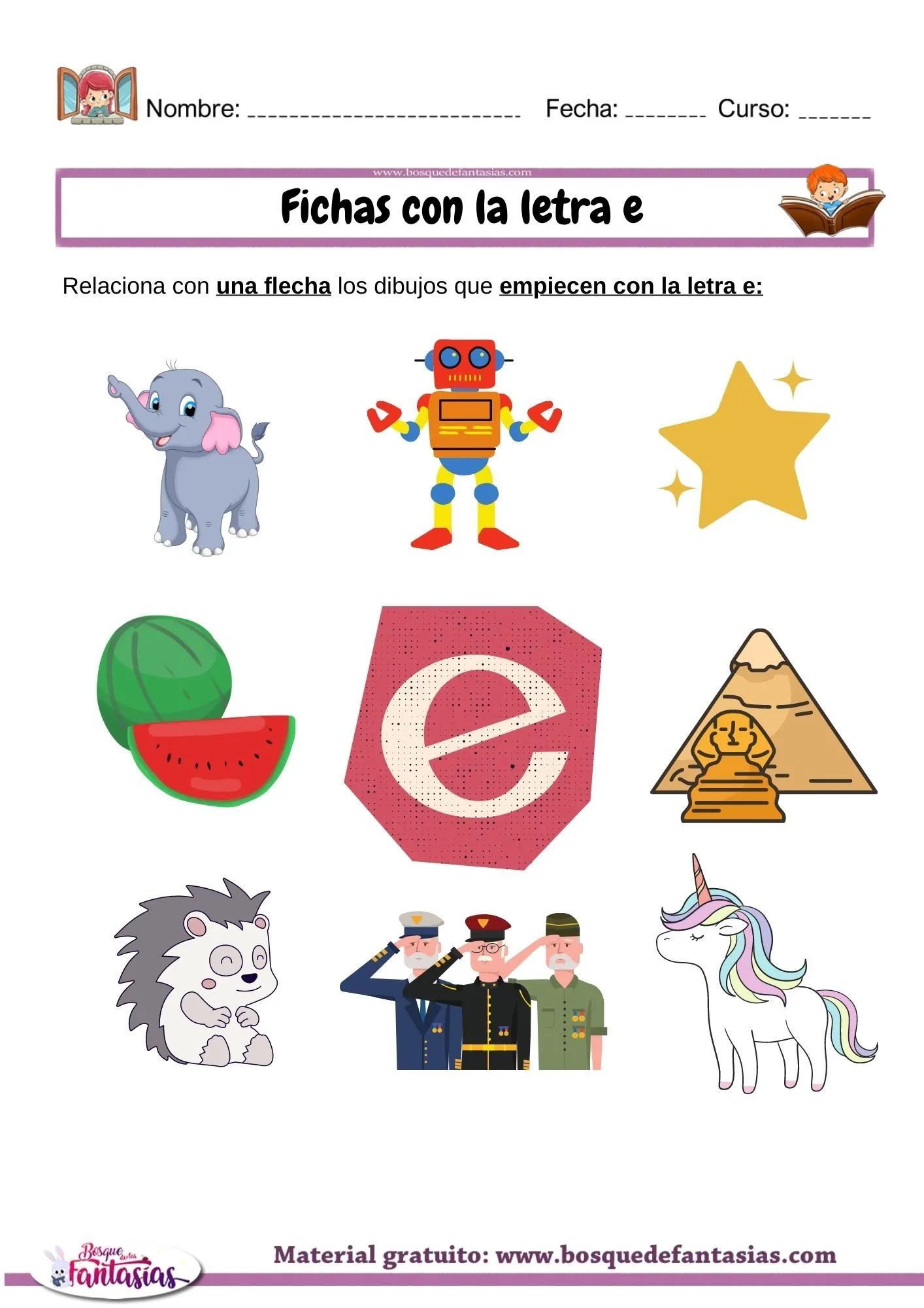 Palabras con la letra E : Actividades y ejemplos para niños Palabras con la letra E : Actividades y ejemplos para niños