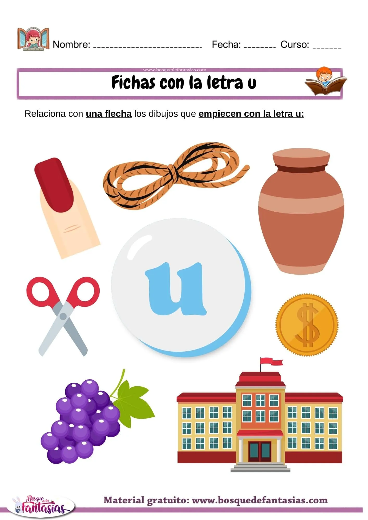Palabras con la letra U : Actividades y ejemplos para niños Palabras con la letra U : Actividades y ejemplos para niños