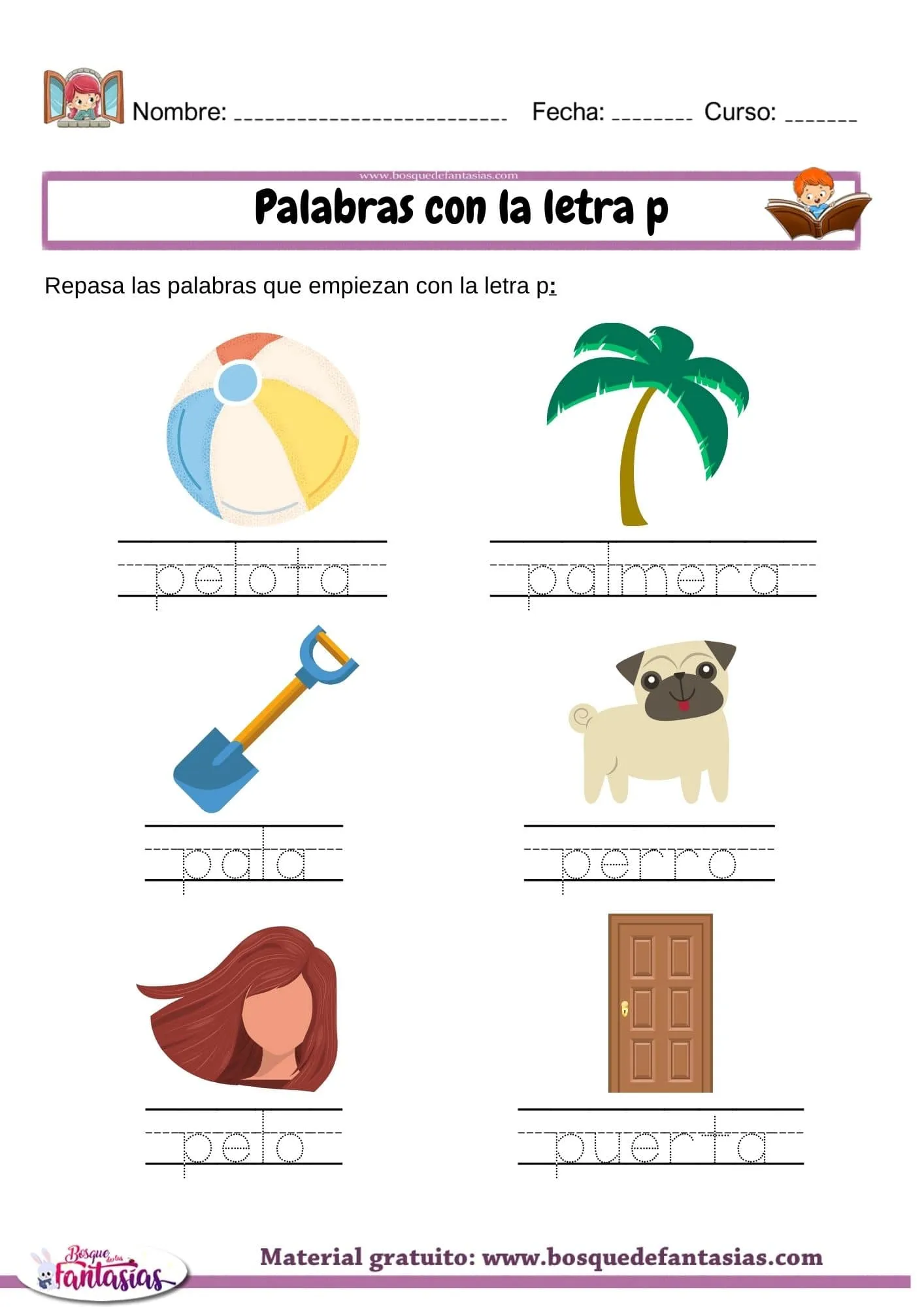 palabras con la letra p grafomotricidad - Juegos infantiles palabras con la letra p grafomotricidad - Juegos infantiles