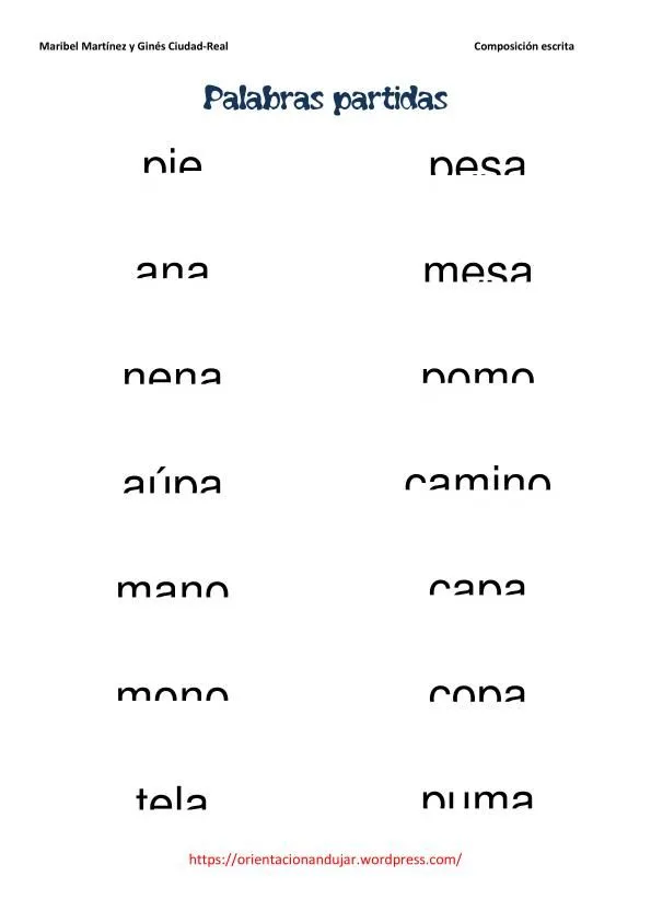 Palabras con la letra m - Imagui