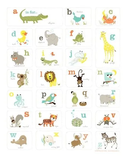 ChicDecó: Abecedarios para niños Alphabets for children ChicDecó: Abecedarios para niños Alphabets for children