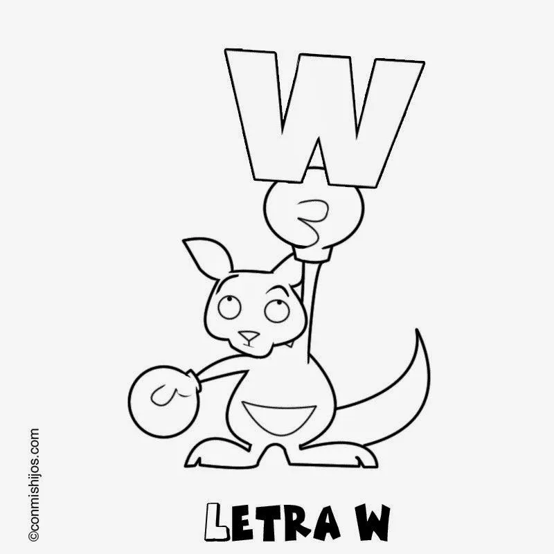 Palabras con w para niños de Kinder | Para niños Palabras con w para niños de Kinder | Para niños