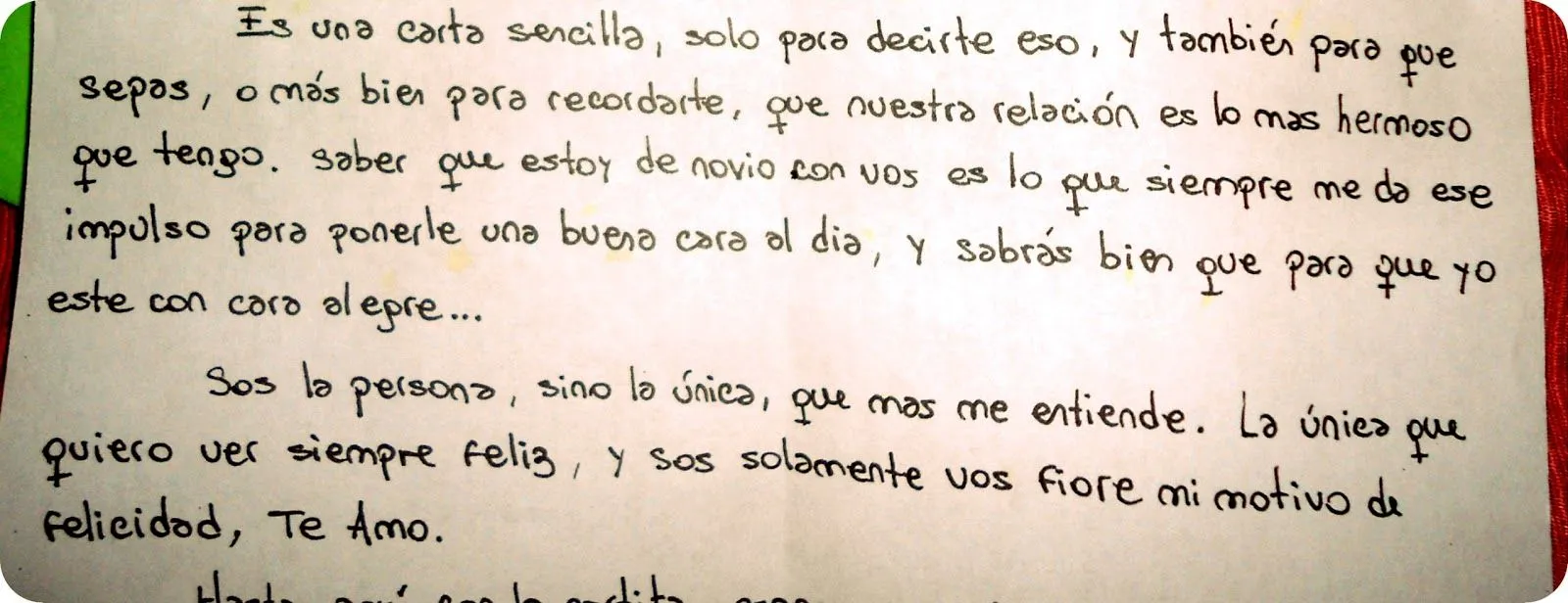 Palabras de mi novio, que me reviven (Desde el 2001, hasta hoy ...