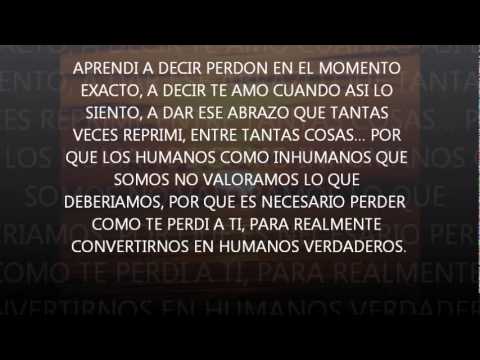 PALABRAS PARA MI PADRE - YouTube